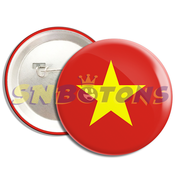 BA0051 SN BOTONS BOTTONS BANDEIRA DO Vietna
