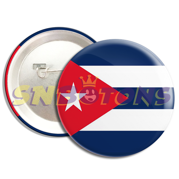 BA0018 SN BOTONS BOTTONS BANDEIRA DA cuba