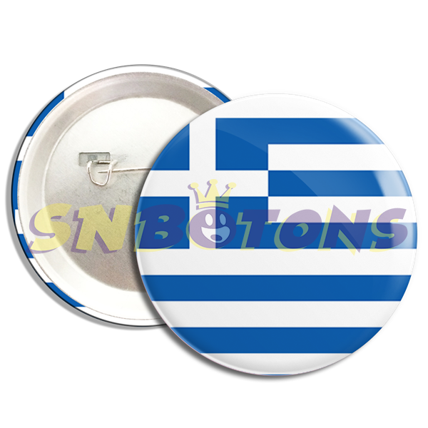 BA0022 SN BOTONS BOTTONS BANDEIRA DA Grecia