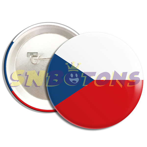 BA0044 SN BOTONS BOTTONS BANDEIRA DA Ruplica Tcheca