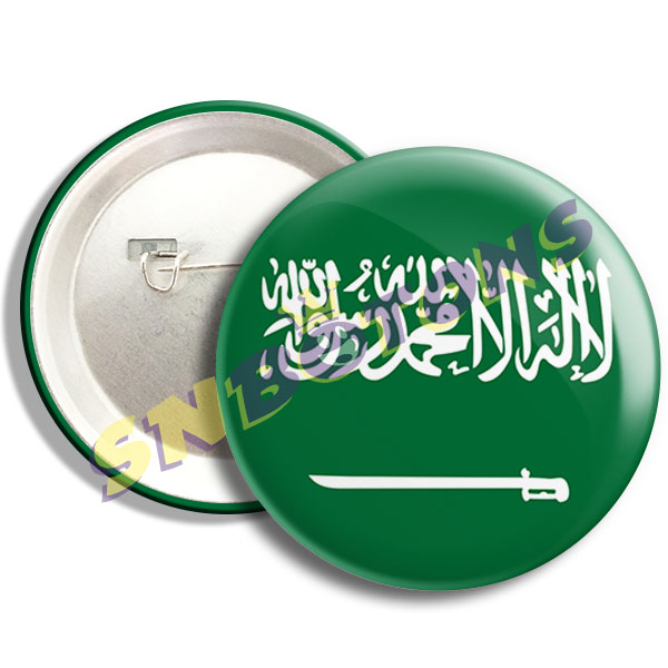 BA0063 SN BOTONS BOTTONS COPA DO MUNDO BANDEIRA DA Arabia Saudita