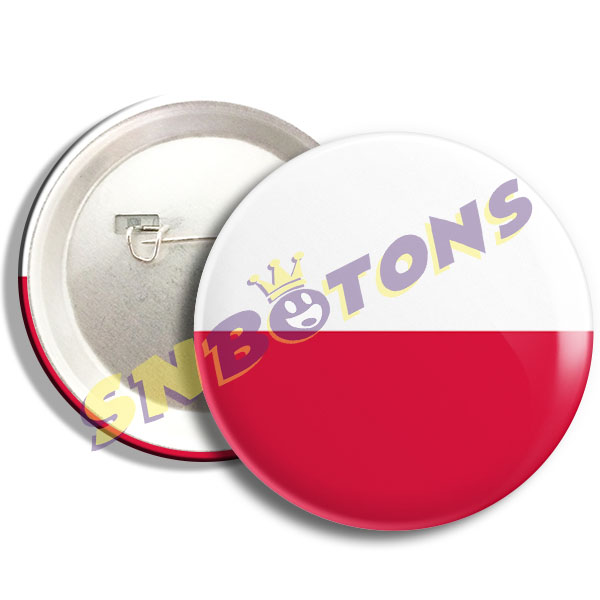 BA0073 SN BOTONS BOTTONS COPA DO MUNDO BANDEIRA Da Polonia