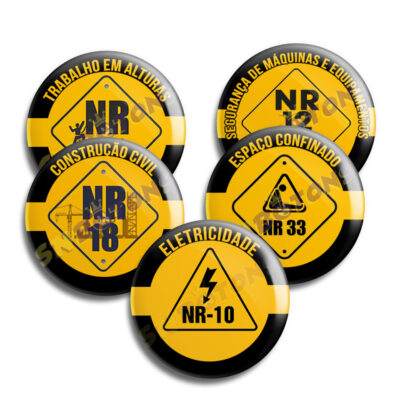 Boton Bottons Norma Regulamentadora NR 5,5 CM