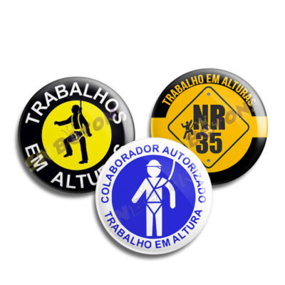 Boton Bottons Trabalho em Alturas 5,5 CM